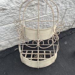 Wrought iron decor - 2 tier 24 inches high