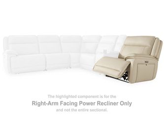 Double Deal Almond RAF Power Recliner   U1300162