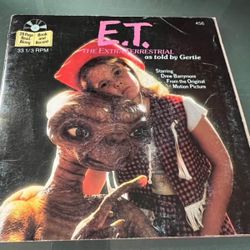 E.T. The Extra - Terrestrial As Told By Gertie Book And Record 1982 Vintage 33 1/3  RPM 