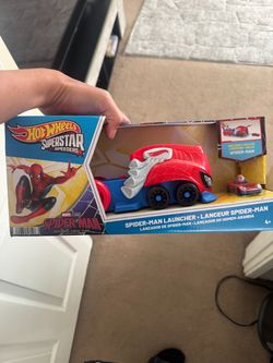 Hot Wheels Superstar Speeders Spider-Man Launcher
