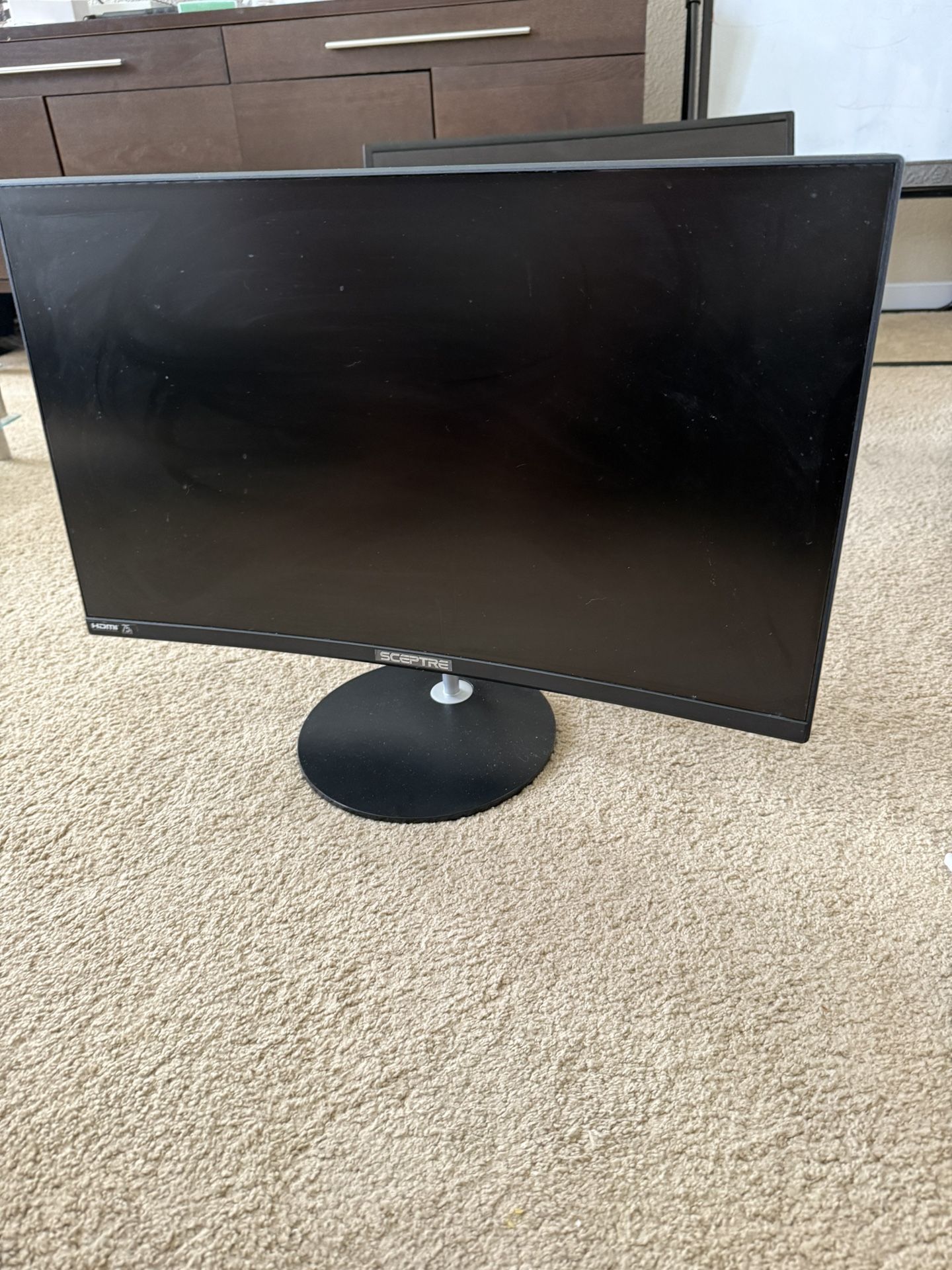 Sceptre 27 Inch And Samsung 27 Inch Monitor 