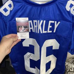 saquon barkley autographed jersey