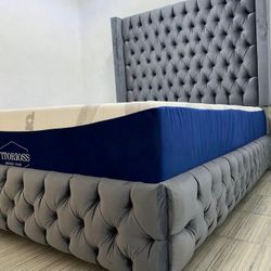 Tufted Bed Sale! Have It Delivered Today! No Money Down!