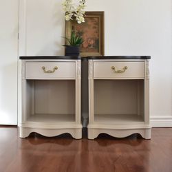 Neutral Wood Nightstands