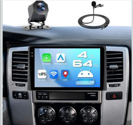 Wireless Android Auto - Apple Carplay stereo for 4th Gen (2002 to 2009) 4Runner with Back-up camera