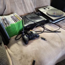 Xbox 360 Slim And Games 