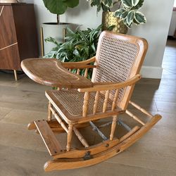 Rare Antique Victorian High Chair / Rocking Chair from 19th Century