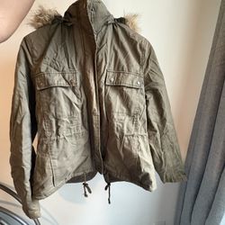 Olive Green Winter Coat