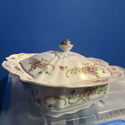 Rosenthal Germany Vintage China – Floral & Gold Set + Storage Bags