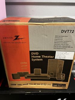 Zenith DVT721 5.1 Channel Home Theater System With 5 Sat Speaker And Subwoofer