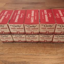 Vintage Curity Gauze Bandage Sterile U.S.P. 10 yards 3” wide, Lot of 10