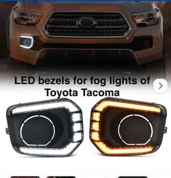 Fog light bezels with Drl lights white / amber