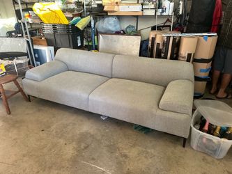 KENDI CASA ITALIA 7 Foot Mid Century Style Beige Sofa ~ CAN DELIVER!!!