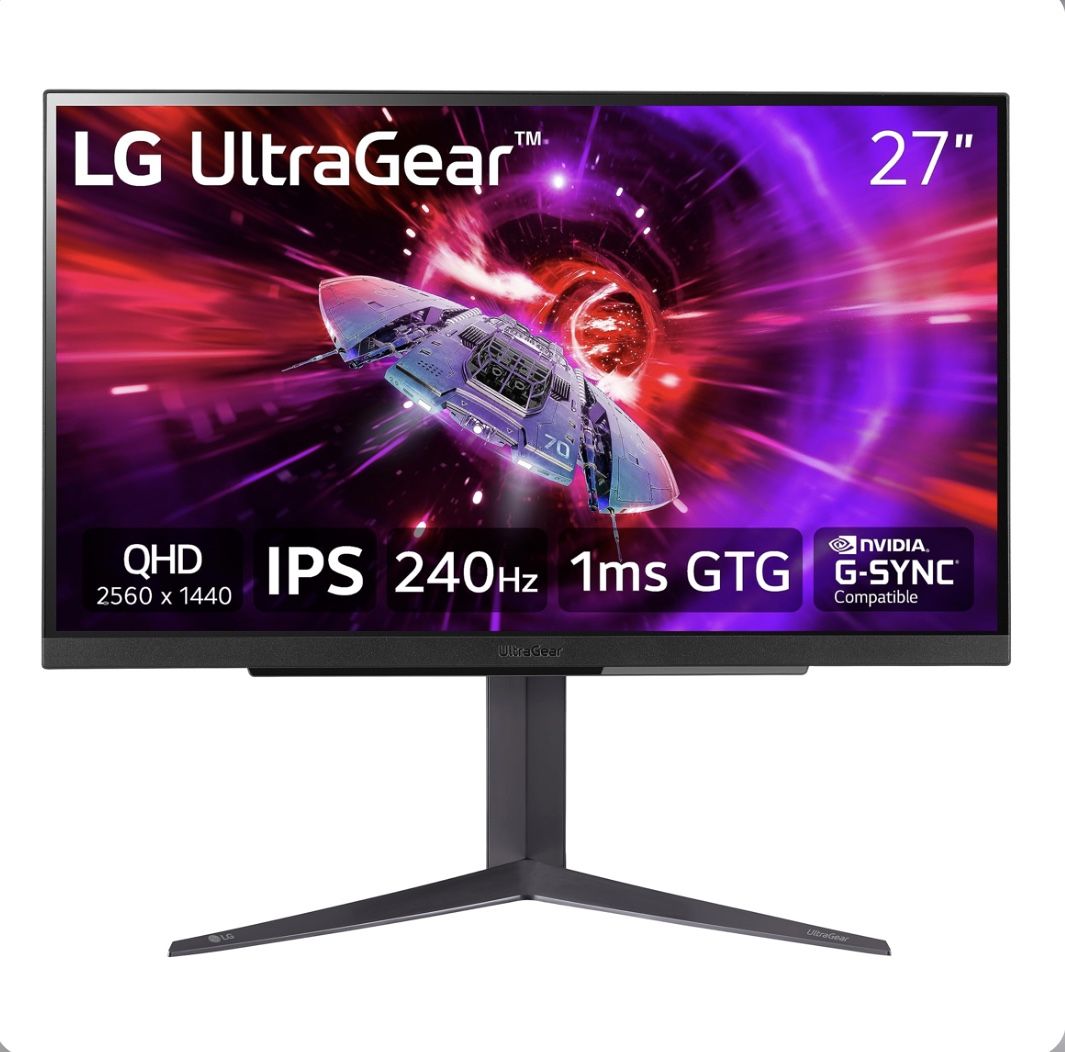 LG UltraGear 27” Gaming Monitor 240 hz
