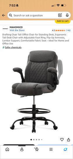 MAHOMICO Ergonomic Drafting Chair for Standing Desk