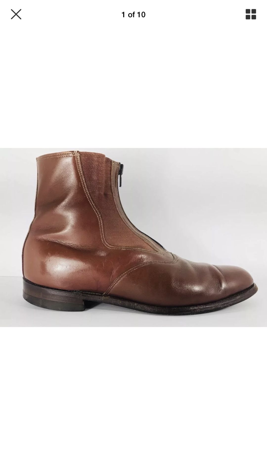 9.5 A.M Kroop & sons Ankle Boots leather