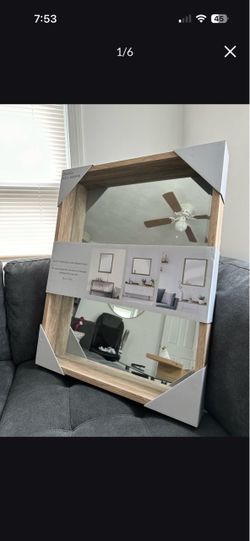 Decorative Wall Mirror Wood Frame