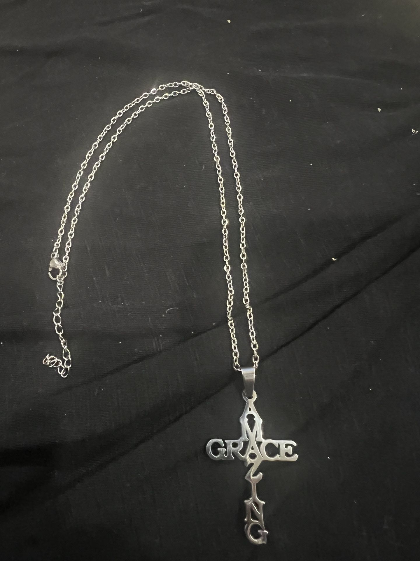 Amazing grace Necklace And Charm…new