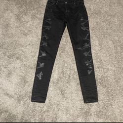 Amiri Black Skull Jeans
