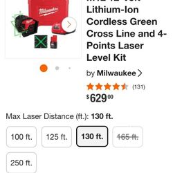 Milwaukee Laser