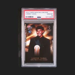 2024 Topps Now BALLON D’OR Kopa Trophy PSA 10
