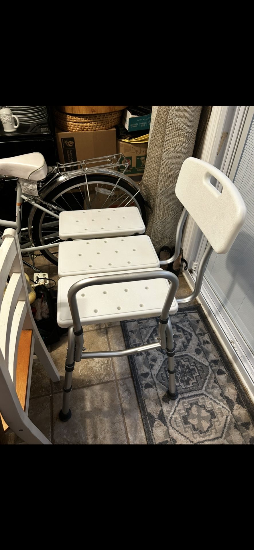 Transfer Bench / Tub Bench With Backrest
