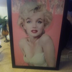 Lg 3½ Ft Photo MARLIN MONROE 