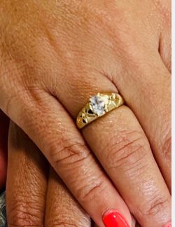 14K Solid Gold Ring For Wedding Size 6