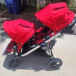 City Select Double Stroller RED