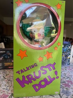 Talking Krusty Doll With Pull strings. By Jakks Pacific. Treehouse of Horror III
