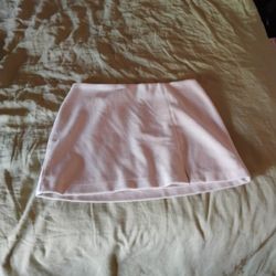 L Tan Mini Skirt