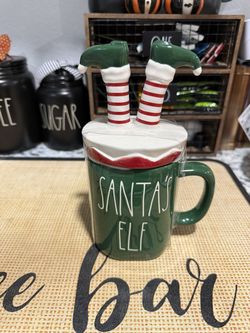 Rae Dunn Elf Topper Mug