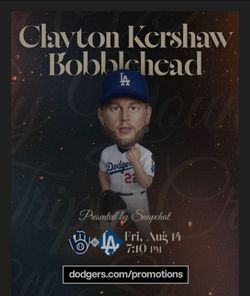 Kershaw Bobblehead 8/14/26