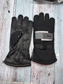 Brand New Black Winter Outdoor Sports Unisex Gloves .Ships In 24 Hr.30c