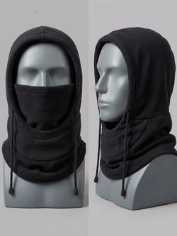Black Fleece Balaclava Hood Mask