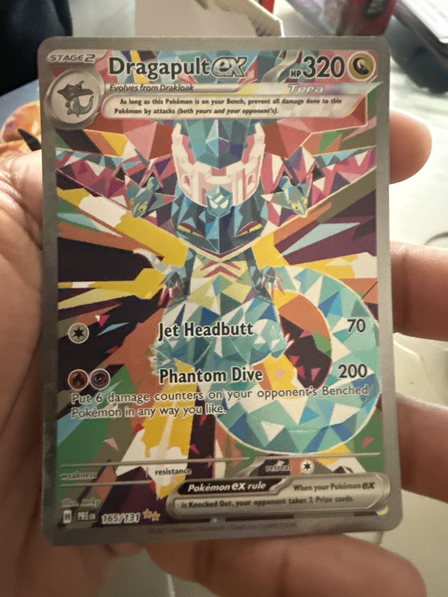 Dragapult ex 165/131 Prismatic Evolutions Holo