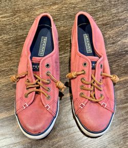 Sperry Topsiders Women’s Size 9 Rose Fish Boat Shoe Used