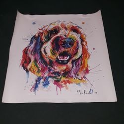 Watercolor Print on canvas by Shaunna Russell.