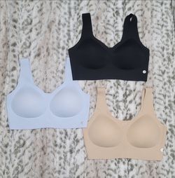Soft Intention Jelly Wireless Seamless Comfort T-Shirt Bra BUNDLE