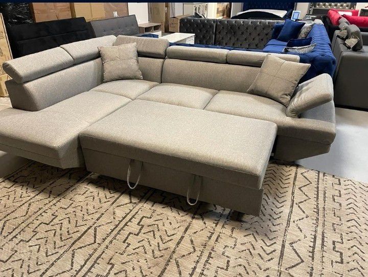 PULL OUT BED SECTIONAL COUCH NEW IN BOX