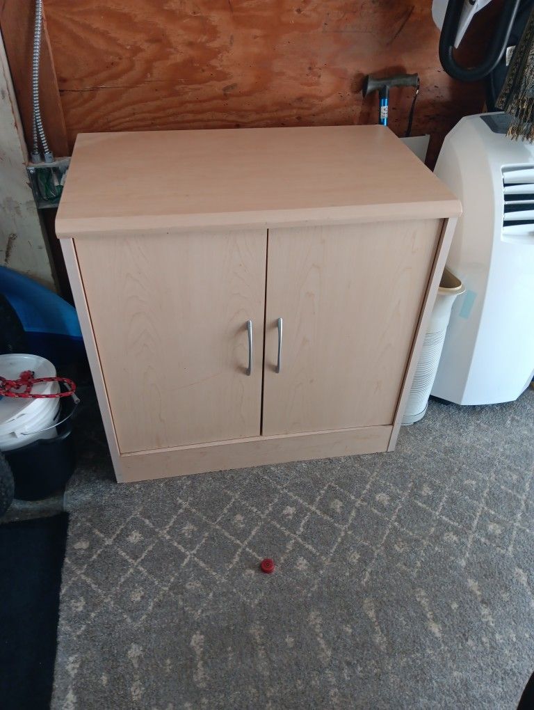 Solid Wood Cabinet With Adjustable Shelves