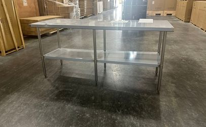 Clearance 84W x 30D x34H All Stainless Steel Table 38311F0806