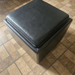 Ottoman Storage With Serving Tray