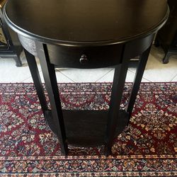 Black Narrow Entryway Table With Drawer $40