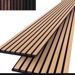 Premium Acoustic Wood Slat Wall Panels - Natural Oak (94.5" x 12.6")