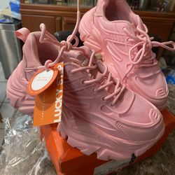 LUCKY STEP Chunky Sneakers for Women Platform Tennis