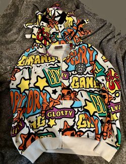 Glo gang full zip hoodie