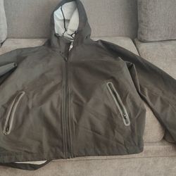 Old Navy, Mens, Mesh Lined Rain Jacket, Black, Size Xl