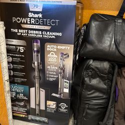 Shark power detect clean and empty  vacuum