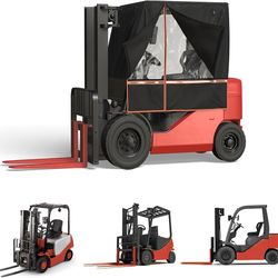 2026 Upgraded Forklift Cover, EVA Transparent Material, UV Protection, 600D Oxford Cloth for Outdoor Indoor Forklift，57" Top 45" L x 40" W x 52" H, Fi